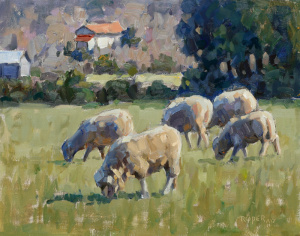Grazing-In-Hill-Country-8x10